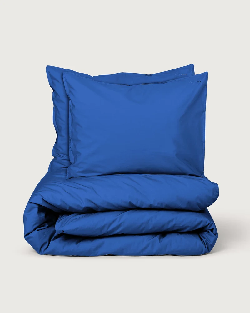 Beddengoed Set Katoen Cobalt Blue