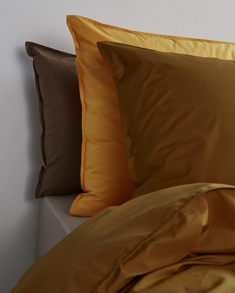 Kussensloop Katoen Khaki Gold