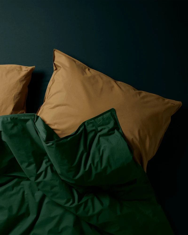 Kussensloop Katoen Khaki Gold