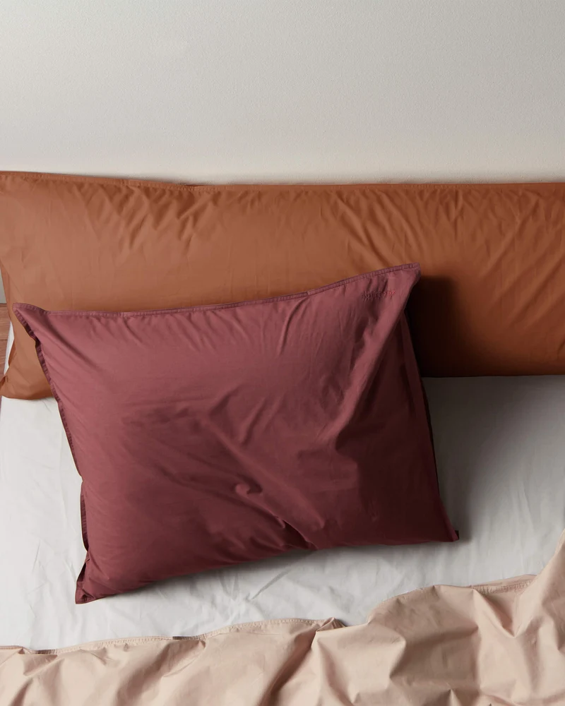Kussensloop Katoen Brique Red