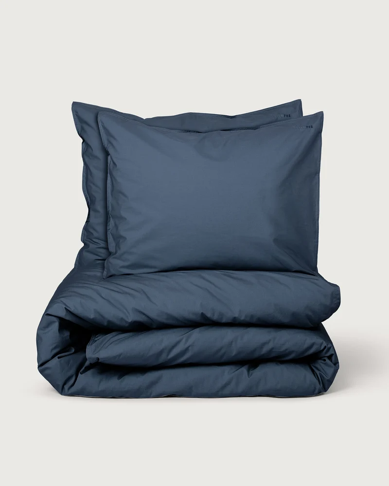 Beddengoed Set Katoen Navy Blue
