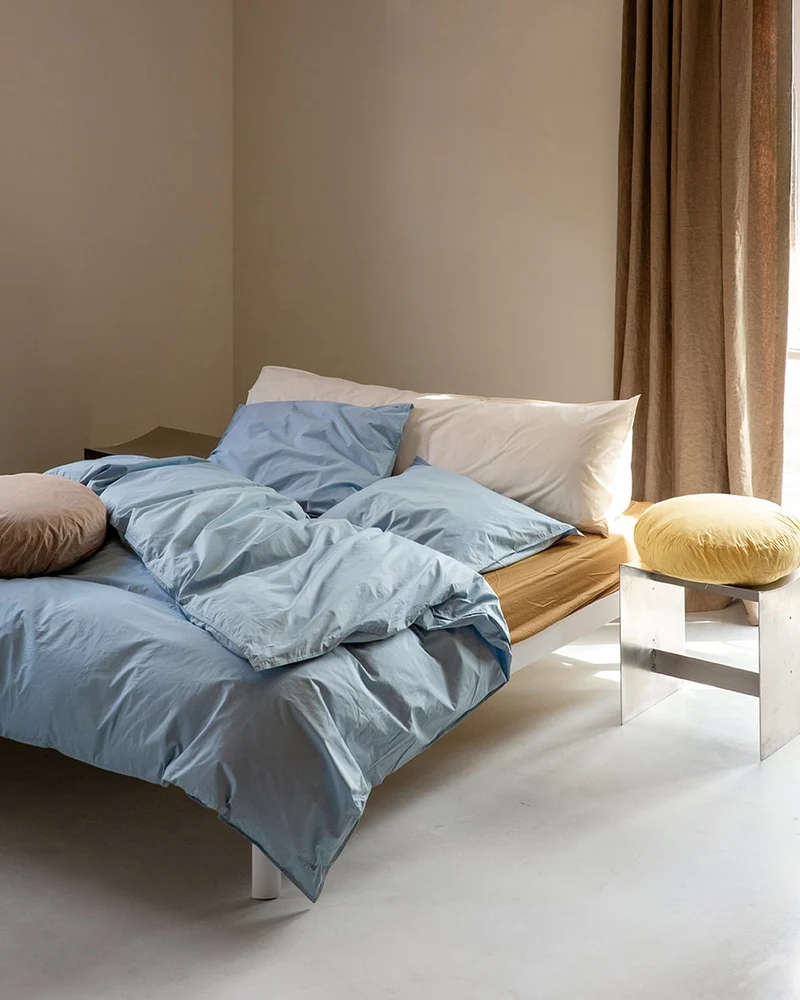 Beddengoed Set Katoen Sky Blue