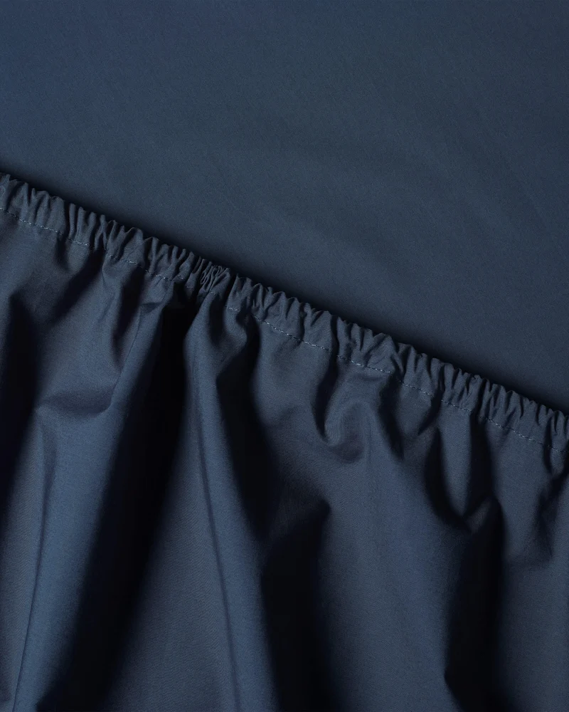Hoeslaken Katoen Navy Blue