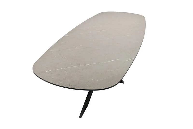 Lesli Living Dining-Tisch 240x100cm Keramik/Alu oval