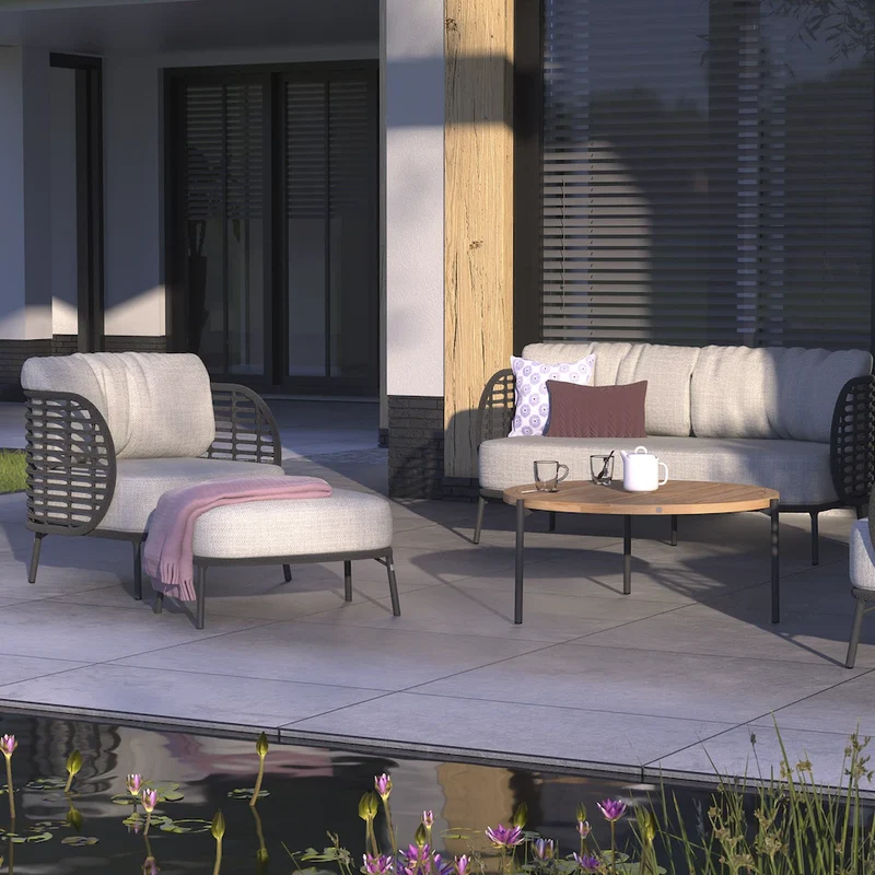 4Seasons Lounge-Sofa Fabrice anthrazit