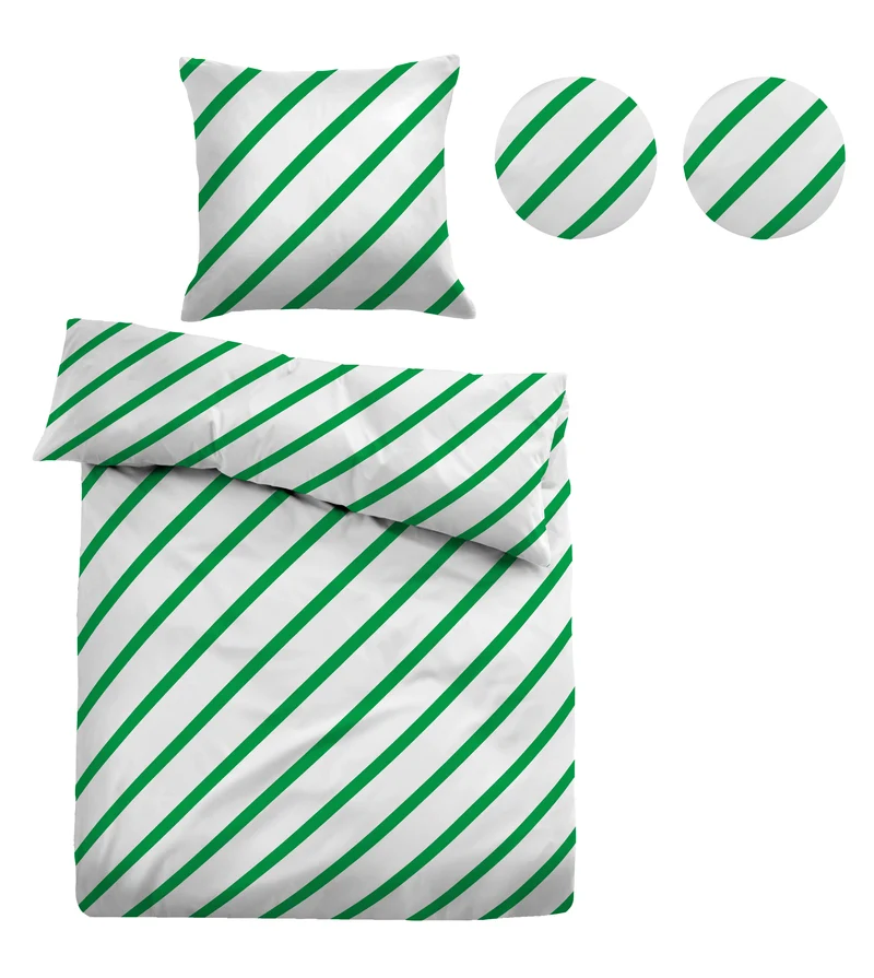 Tom Tailor Satin Bettwäsche Grün -