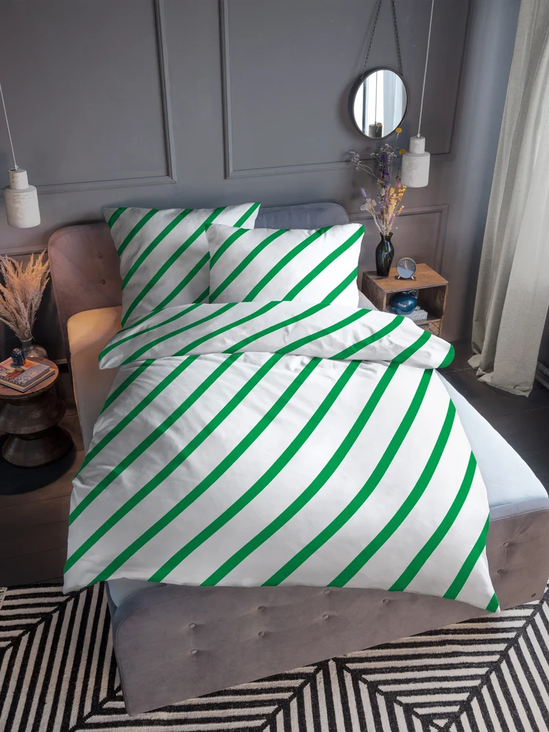 Tom Tailor Satin Bettwäsche Grün -