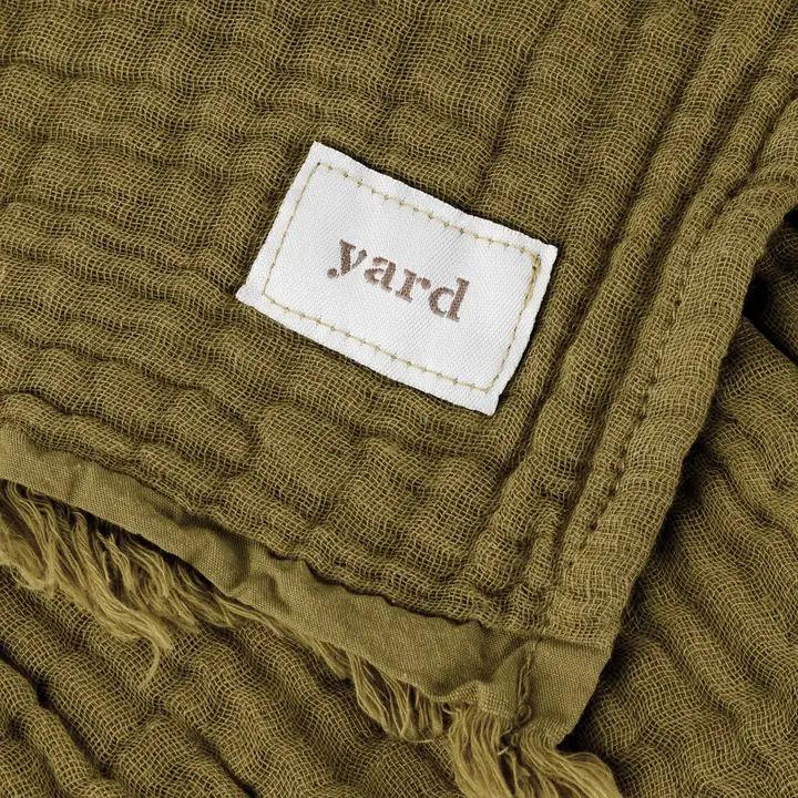 Wohnplaid Musselin Lark 130x180cm Olive