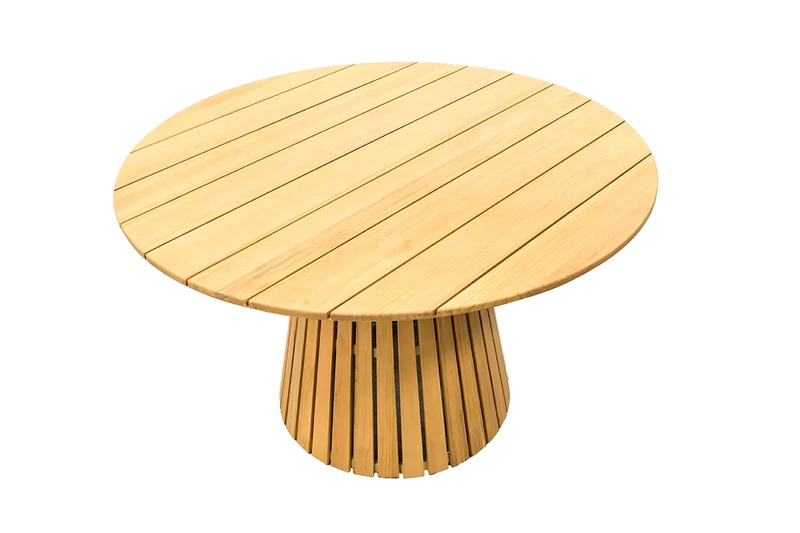 Zeo Living Gartentisch Maringa 120cm rund Teak