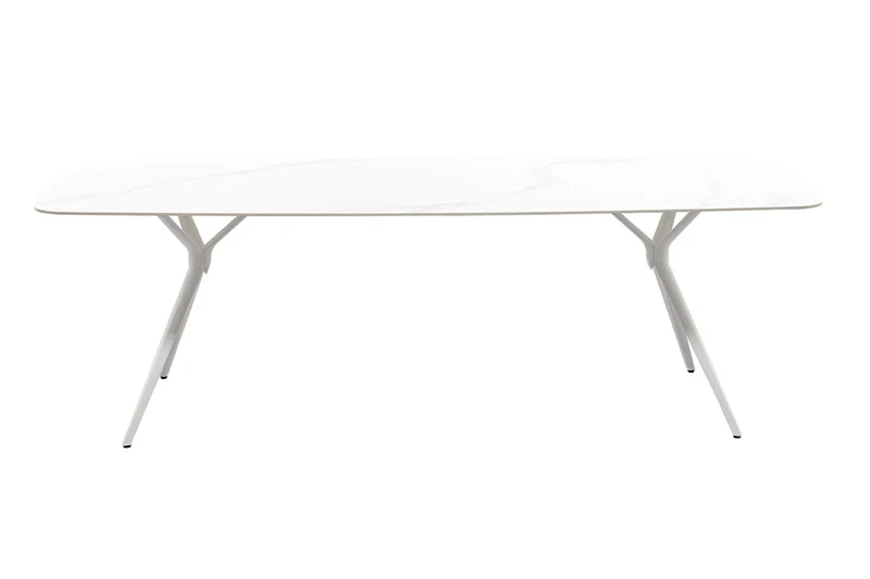 Zeo Living Gartentisch Bari 240 x 100cm Sintered Stone/Aluminium