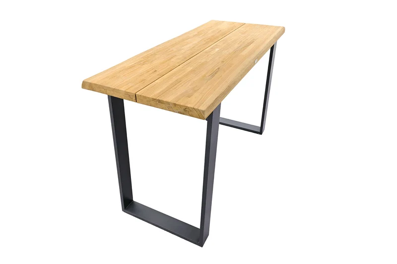 Zeo Living Bartisch Borneo 160 x 70cm Teak/Alu