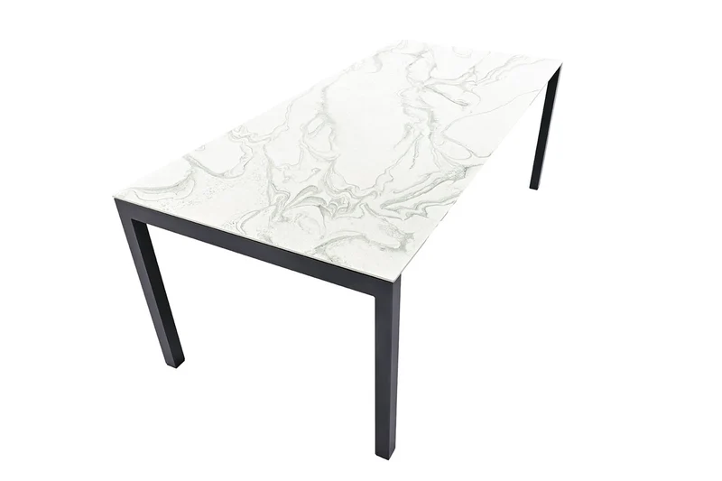 Zeo Living Gartentisch Nero 210 x 95cm Dekton/Aluminium