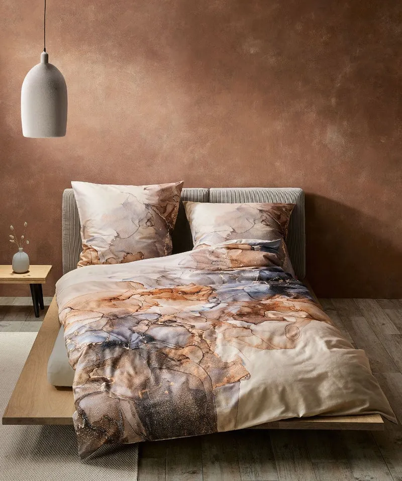 Fleuresse Mako-Satin Bettwäsche Bed Art S kupfer