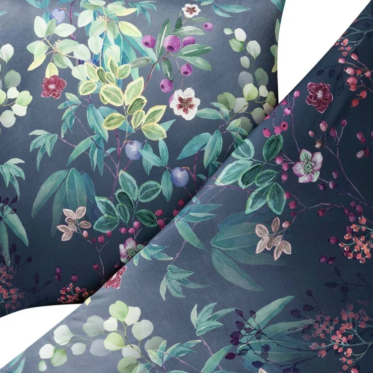 Estella Mako-Satin Bettwäsche Bonny anthrazit