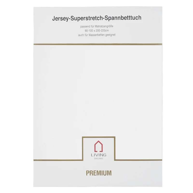 Living Dreams Premium-Spannbetttuch Elasthan