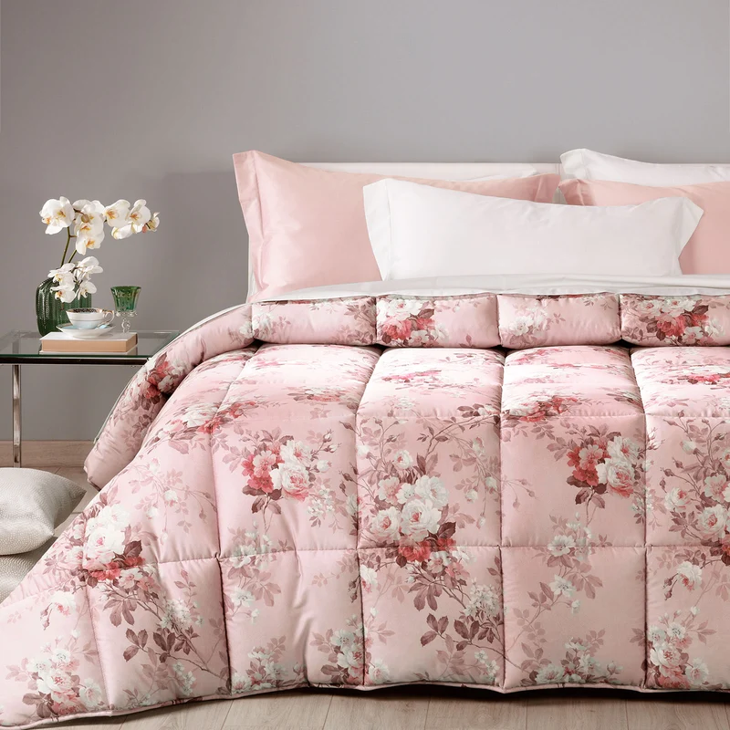 Trapunta in Raso di cotone Romantic Fusion Dreaming Floreale