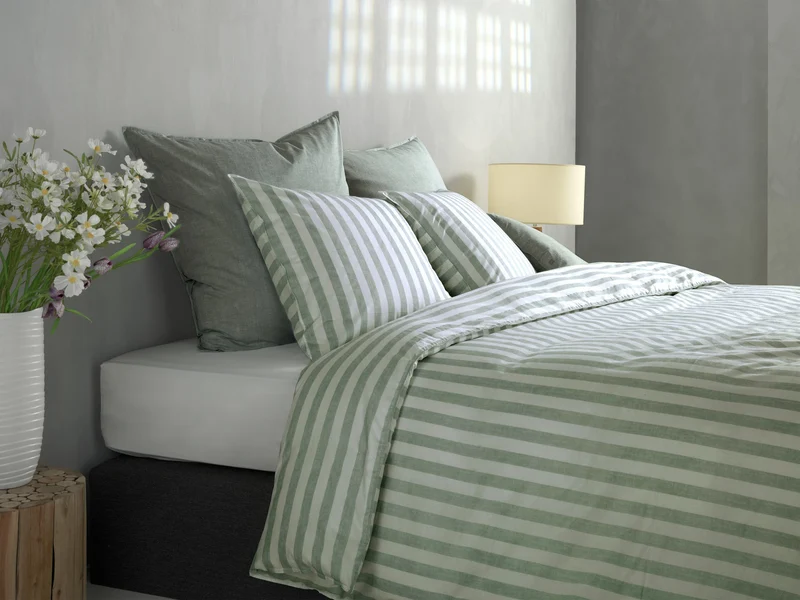 Zo! Home Bettwäsche Banda Lino Moss Green