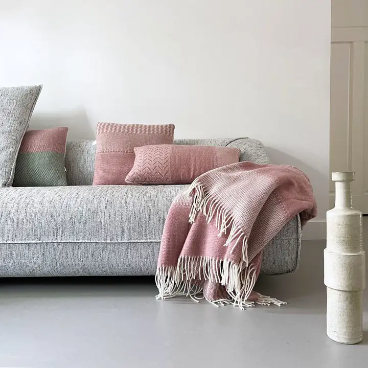 Wollplaid 140x200cm Uptown Rosa