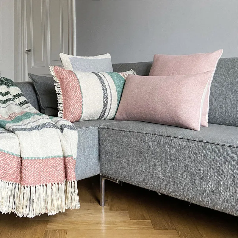 Boucle-Decke 125x150cm Pastell