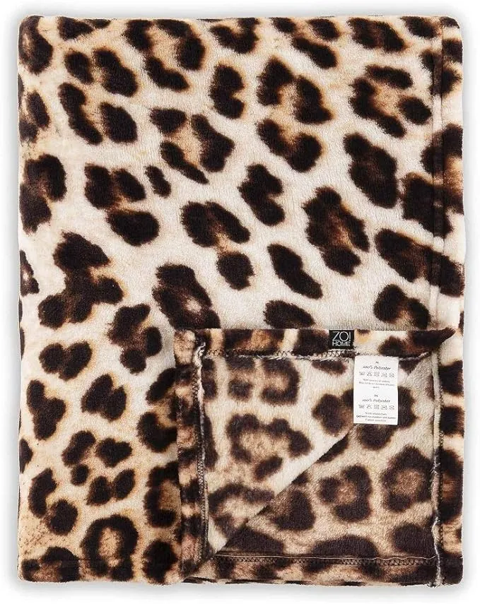 Zo!Home Leoparden-Plaid 140x200cm