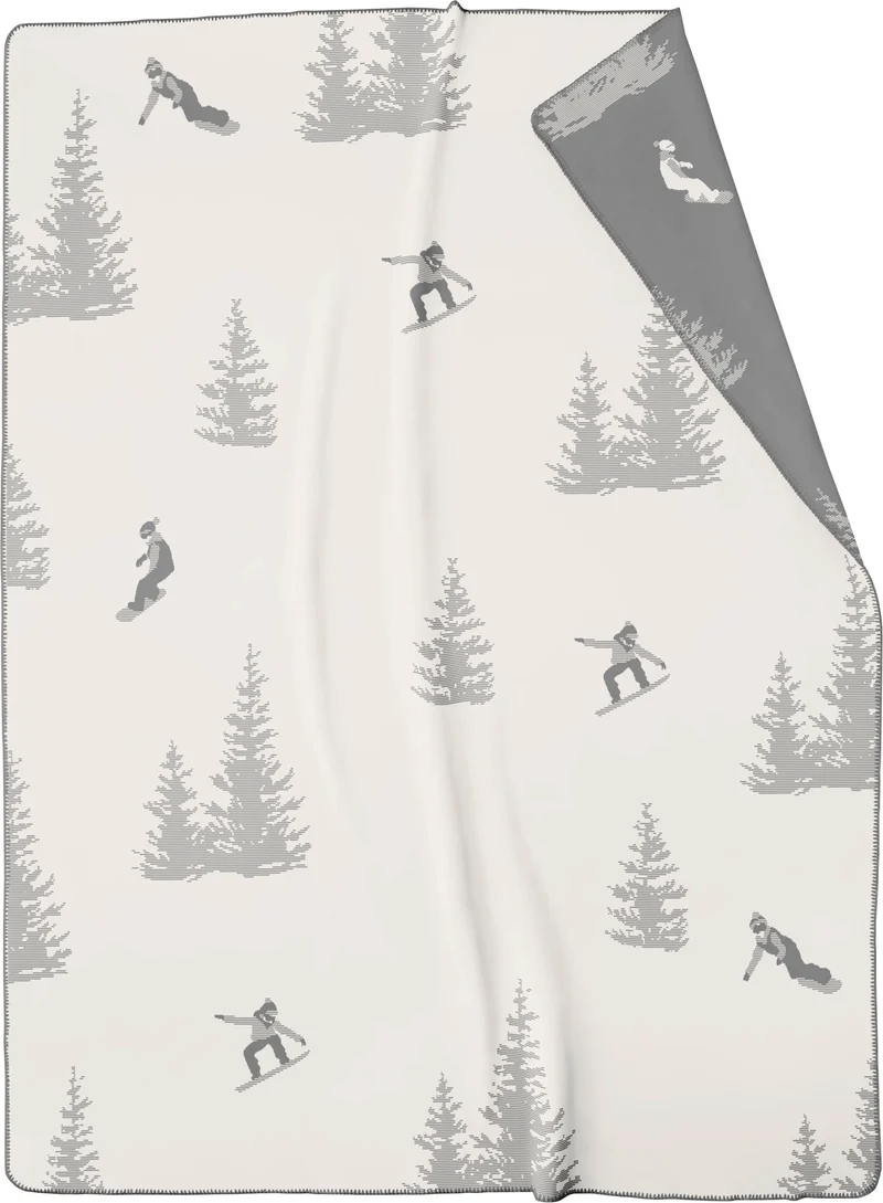 Biederlack Kuscheldecke Snowboarding 150x200cm