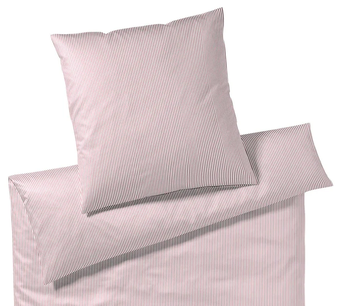 Elegante Bettwäsche Jersey Sister Stripe rosa