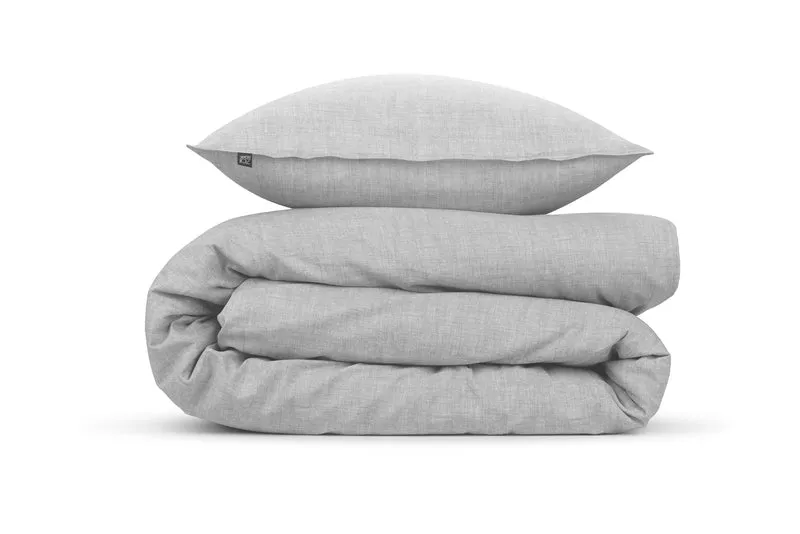 Zo! Home Baumwoll-Bettwäsche Lino Dove Grey