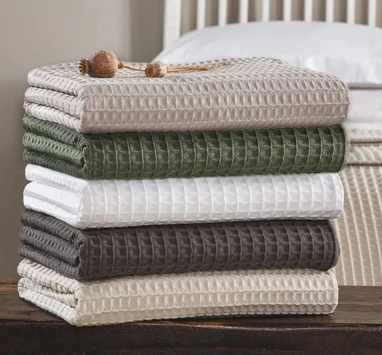 Zeo Living Tagesdecke Waffelmuster 175x225cm