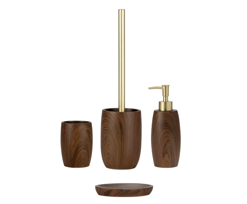 Andrea House Zahnputzbecher Brown Resin