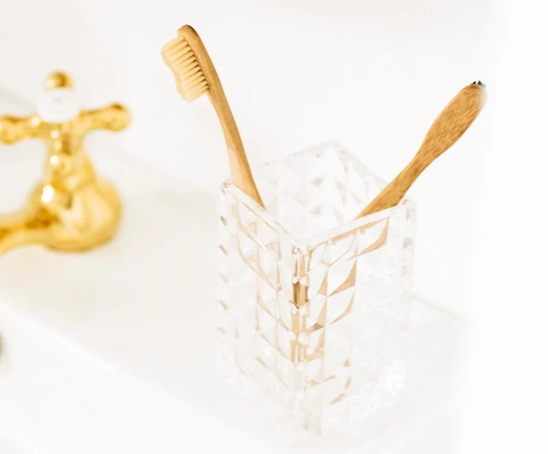 Andrea House Zahnputzbecher Dots Glass