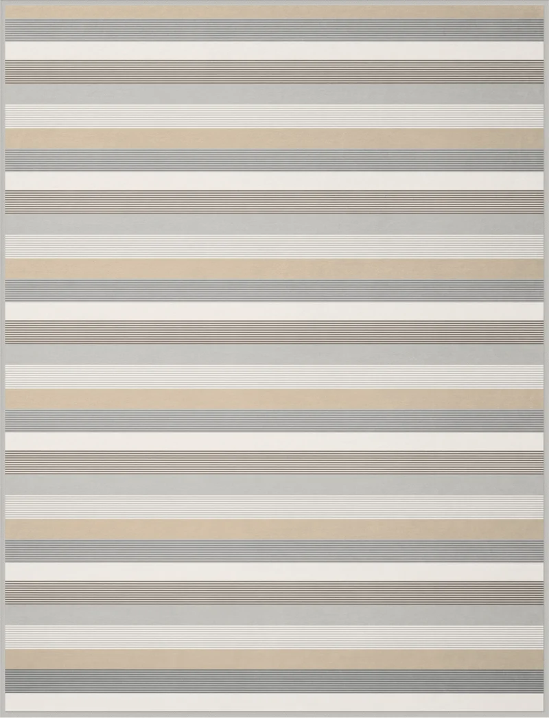 Biederlack Decke Cotton Home 150x20cm Level Silber
