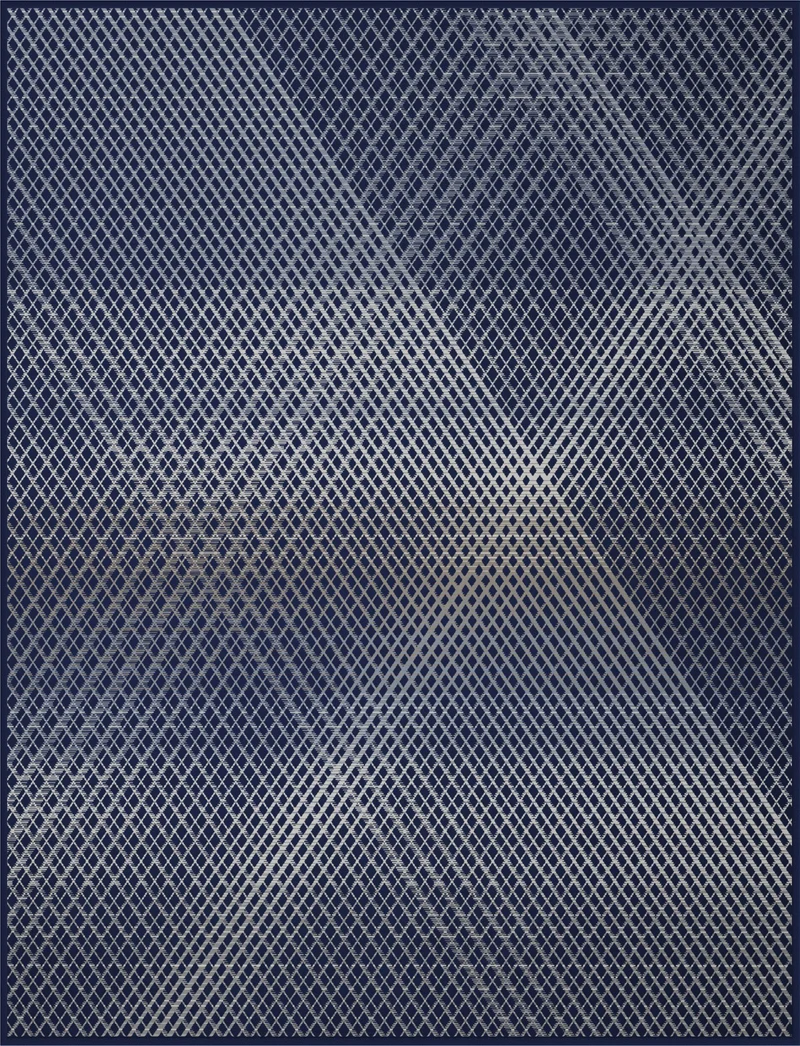 Biederlack Decke Cotton Home 150x20cm Threads blue