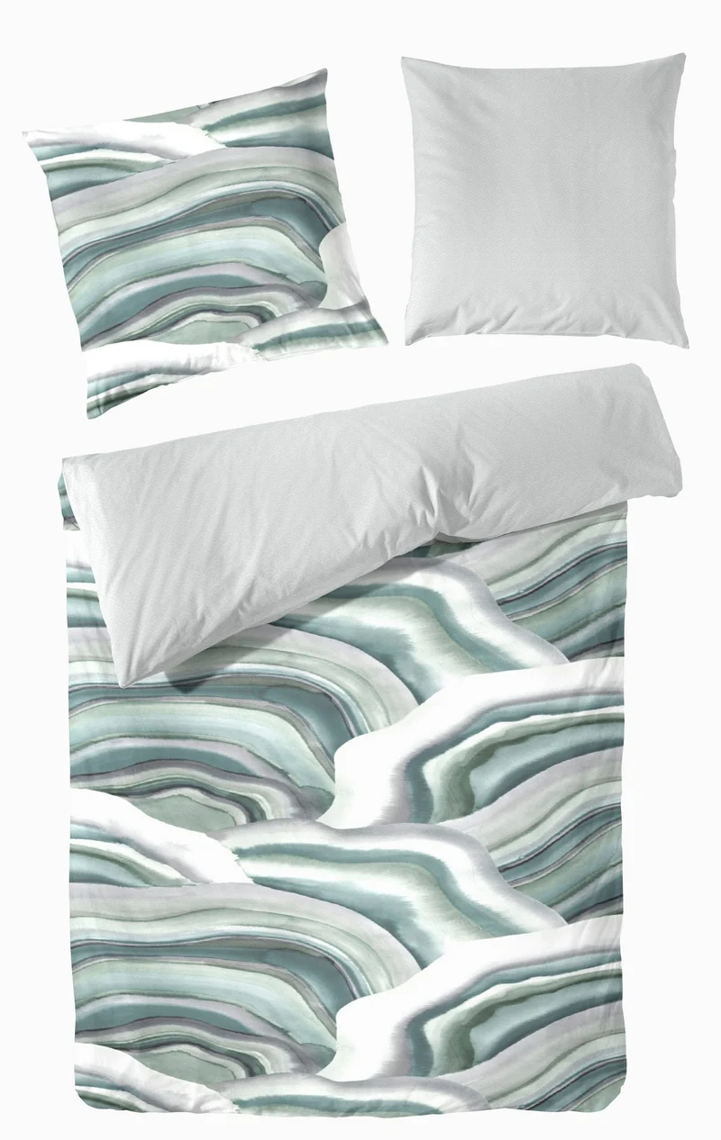 Primera Bettwäsche Mako-Satin Wellen