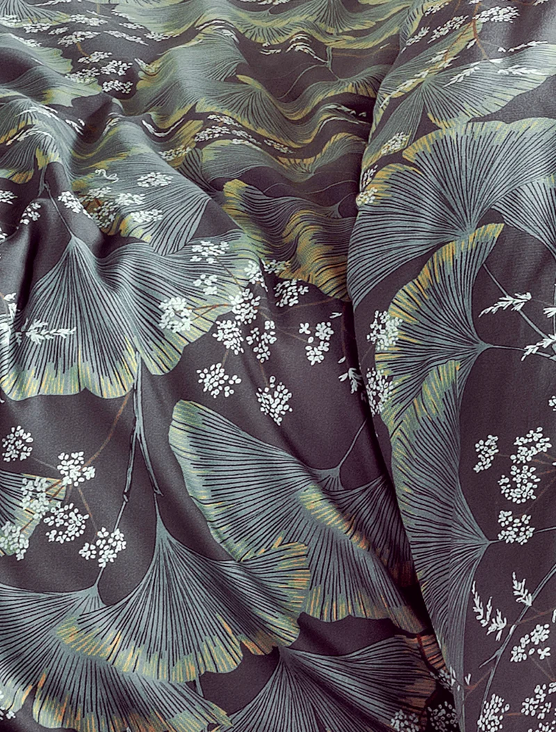 Irisette Bettwäsche Mako-Satin Sky 8494-11 Grau/Grün