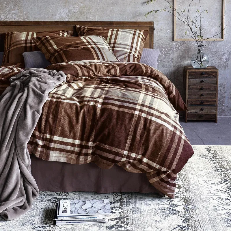 Irisette Edelflanell Bettwäsche Alpaka 8456-60 Braun
