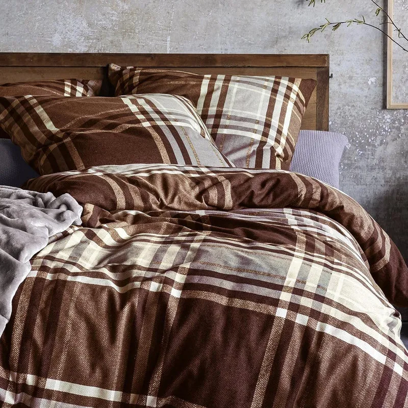 Irisette Edelflanell Bettwäsche Alpaka 8456-60 Braun