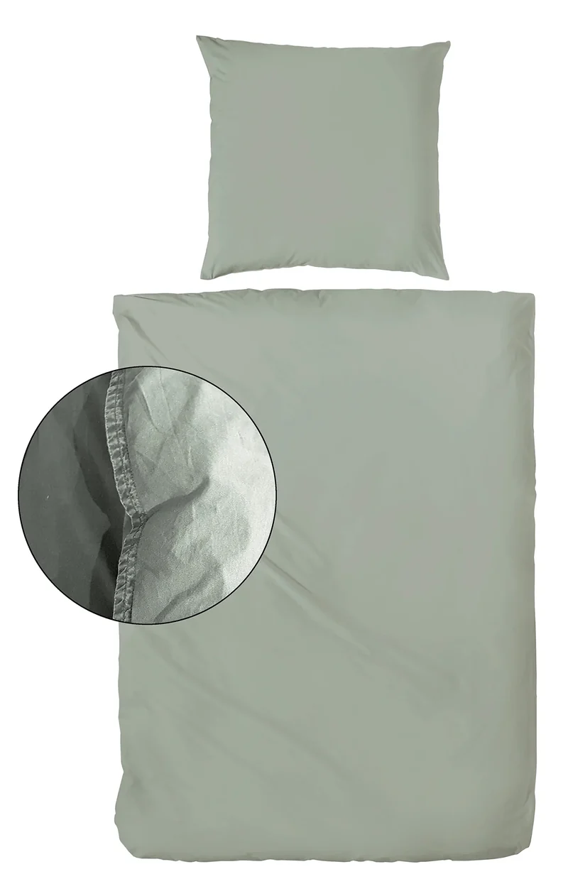 Zeo Living Bettwäsche Stonewashed mehrfarbig