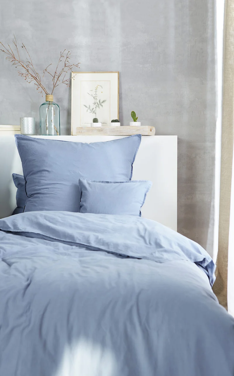 Zeo Living Bettwäsche Stonewashed mehrfarbig