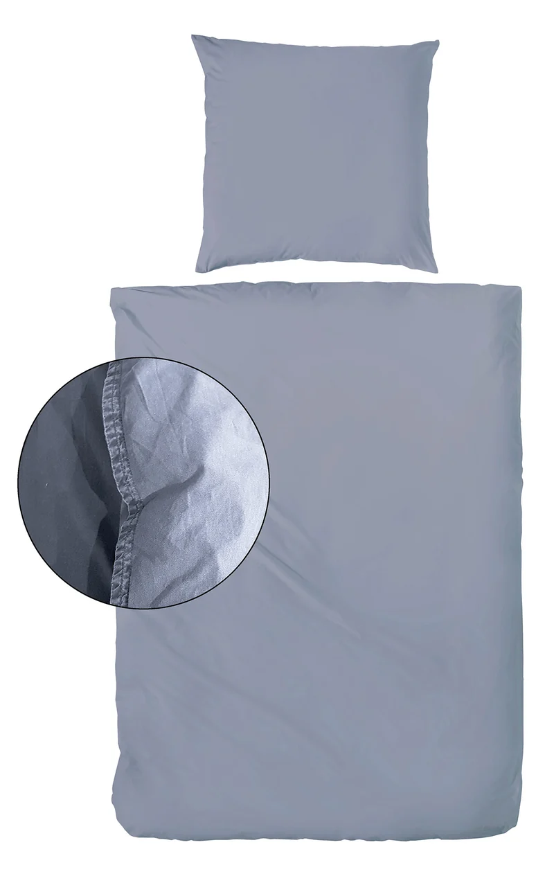 Zeo Living Bettwäsche Stonewashed mehrfarbig