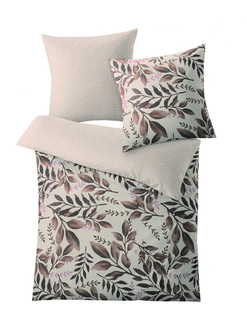 Kleine Wolke Bettwäsche Satin Lian Taupe