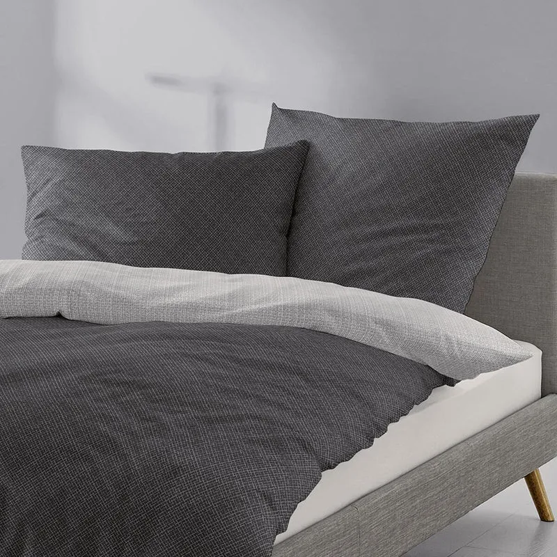 Irisette Edelflanell Bettwäsche Alpaka-K 8414-11 grau