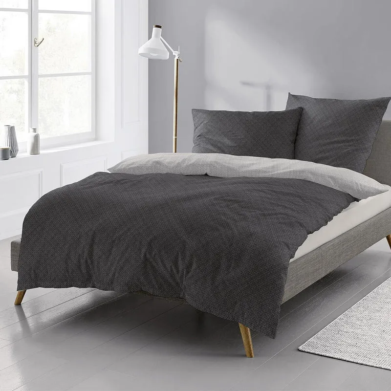 Irisette Edelflanell Bettwäsche Alpaka-K 8414-11 grau