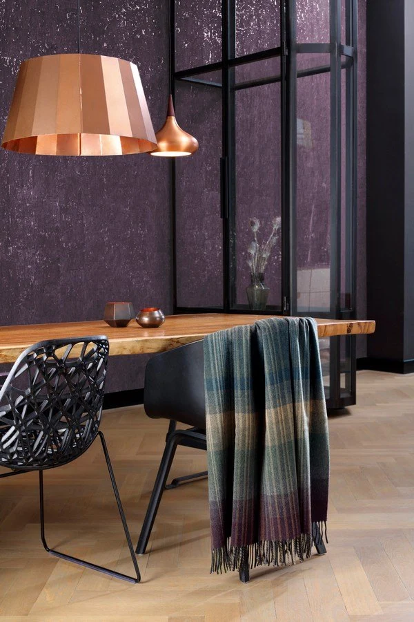 Biederlack Kaschmirplaid Striped Check130x170cm