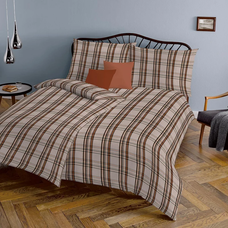 Fleuresse Edelflanell Bettwäsche Lech Taupe