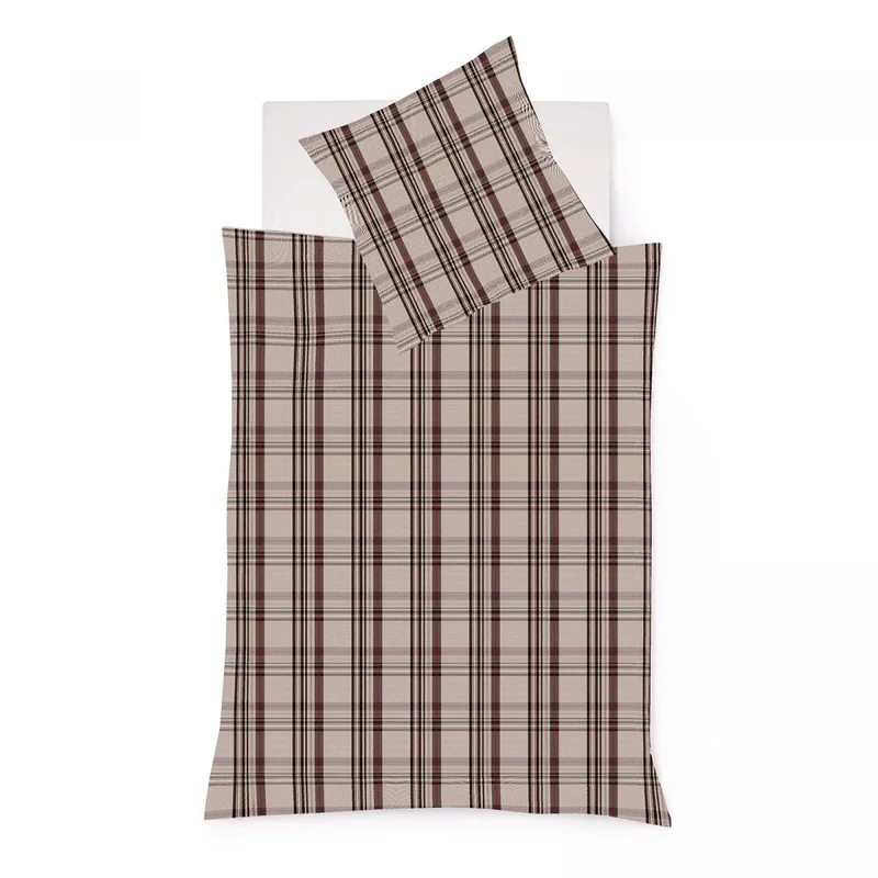 Fleuresse Edelflanell Bettwäsche Lech Taupe