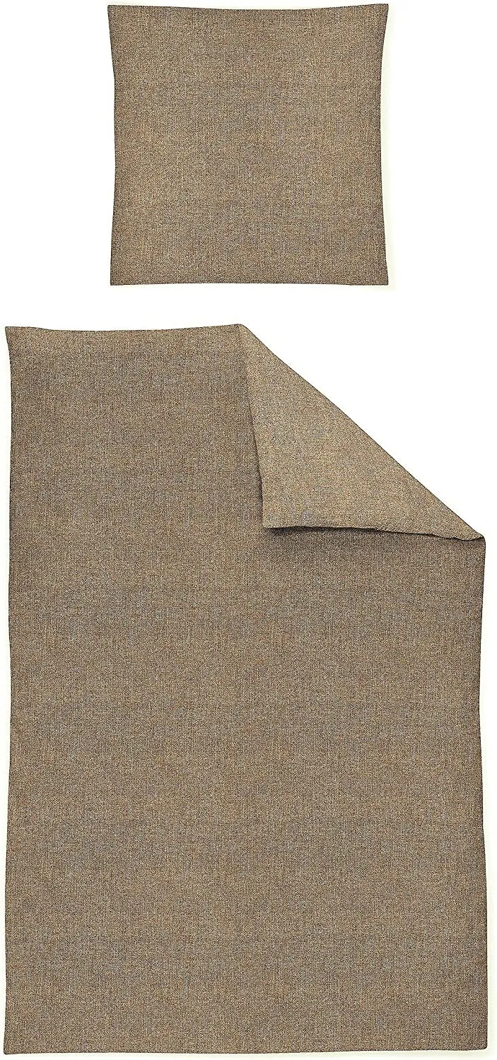 Irisette Samt-Winterbettwäsche 8835-80 Braun