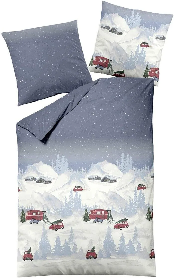 Dormisette Edelbiber Bettwäsche Weihnachtsbaum