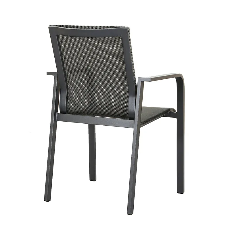 ZEO LIVING Stapelsessel DL172 runde Lehne anth/graphit