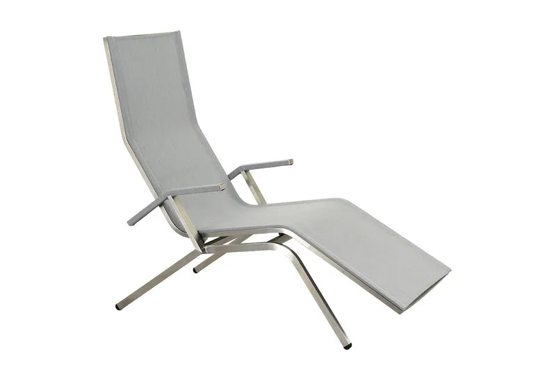 Zeo Living Bäderliege ER Edelstahl Deluxe grey