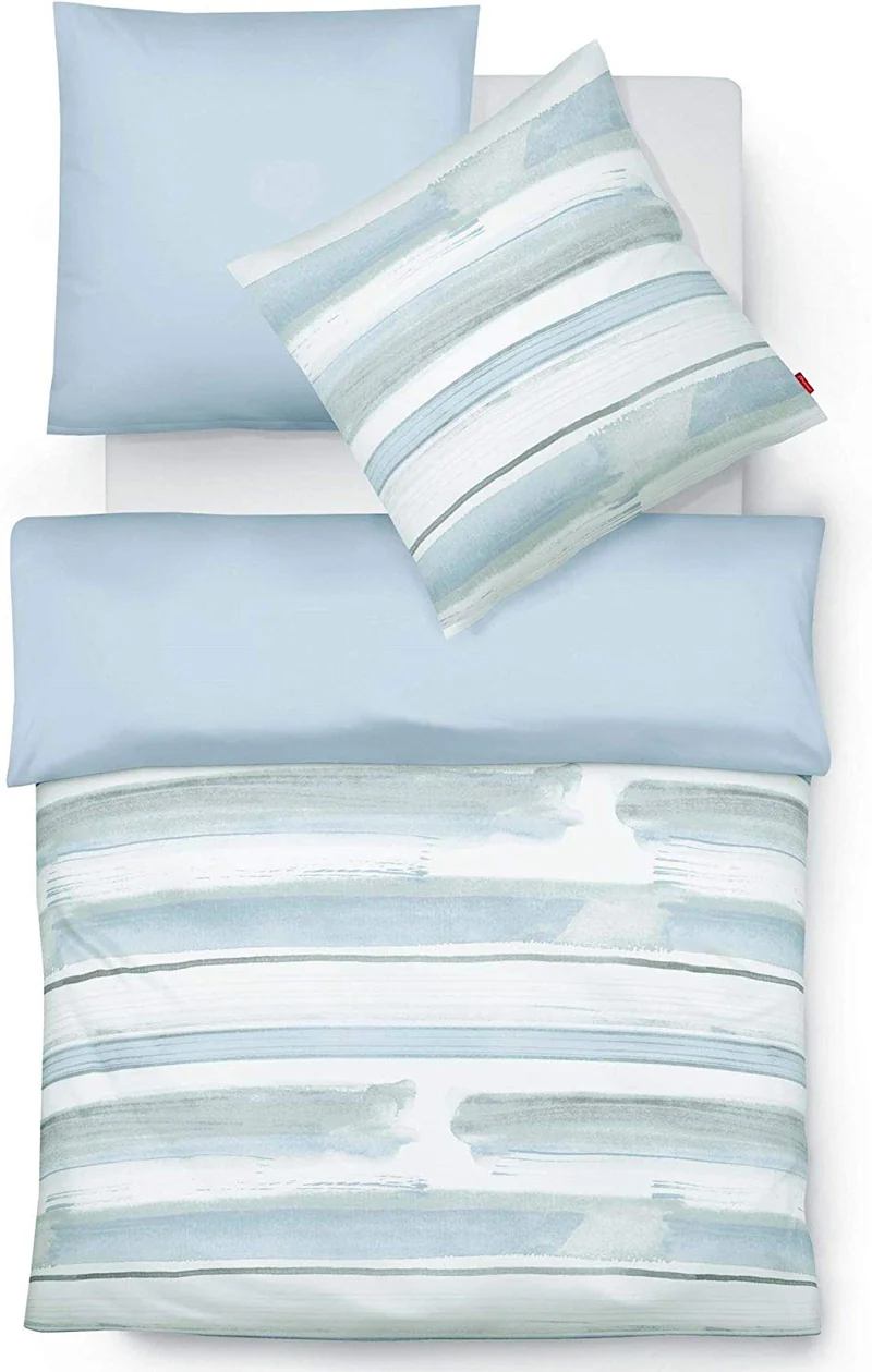 Fleuresse Bettwäsche Mako-Satin Bed Art Blau